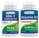 Migliore vitamina K2 (MK7) con D3 & Vitamina D3 10000 I