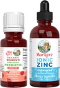 MaryRuth Organics Precision Probiotics for Women (Raspberry) & Zinc Drops | Clean Label Project Verified® | Vitamine per Gut Health, Supporto Immune, &amp; Total Wellness | Vegan, Non OGM, Gluten Free