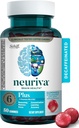 NEURIVA Plus Brain Supplemento per la Memoria,Focus & Concentration+Cognitive Function with Vitamins B6 & B12 and Clinically Tested Nootropics Phosphatidylserine and Neurofactor,50ct Strawberry Gummies