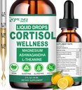 Cortisol Integratori per Donne & Uomini, 16-in-1 Riduttore di Cortisol Detox Manager w. Magnesio, Ksm-66 Ashwagandha, L-teanina, Rhodiola, Phosphatidylserine per Cortisol inferiore, Recess Mood, Supporto di messa a fuoco