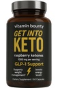 Vitamina Bounty Premium Raspberry Ketone Plus - Keto Pillole per la perdita di peso - promuove Ketosis & Metabolism Support - Keto Diet Aid - Energy Boost per le donne e gli uomini - 60 capsule