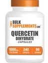 BulkSupplements.com Quercetin Dihydrate Capsule - Supplementi Quercetin, Supplementi Antiossidanti - 4 Capsule per Serving, 240 Conteggio (Pacchetto di 1)