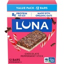LUNA Bar - Chocolate Peppermint Stick Flavor - Snack Bars - Non OGM - Barre Proteine senza glutine - Realizzate con avena biologica (12 Pack)