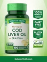 Natura Verità Norvegese Cod Liver Oil Integratore alimentare - 100 Softgels, Confezione da 6