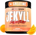 PROSUPPS Dr. Jekyll Signature Pre Workout Powder con Creatina - Stim-Free Preworkout Supporta Volume muscolare & Endurance - Integratori di palestra e fitness senza caffeina (Orange, 30 Serve)