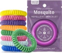 Bracciali respinti della zanzara del pacchetto 15, senza DEET per bambini e adulti, bande strappate individualmente