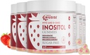 Inositol Gummies, Integratore Inositolo con Myo-Inositol & D-Chiro Inositol + Vitamina D3, Rapporto ideale 40:1, con Magnesio Glycinate 400mg, Supporta Ciclo Regolare per Donne, Vegan, 5 Pack