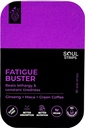 Soul Strips Fatigue Buster Ginseng, Maca, Green Coffee, Riduce Mental & Physical Fatigue, Mixed Berries Flavor, Quick Absorb, Daily Use, Zero Sugar, Vegan, 30 Strips Pack
