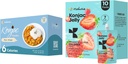 Hethstia Konjac Jelly Strawberry Flavor con collagene peptidi 10 pacchetti e Konjac Rice Gluten Libero 12 pacchetti Calorie basse, Keto, Zucchero libero, Cibo sano