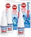 SwimSealTM Pro 3-Pack Tutte le gocce dell'orecchio del nuotatore naturale per l'uso quotidiano piuttosto che gocce di alcool o earplug. La soluzione per le orecchie per tutta l'esposizione dell'acqua per tutte le età.