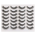 Ciglia False Ciglia Ciglia Gatto Gli occhi Wispy Natural Faux Mink Lashes 14 coppie Pack Light Volume Short Fake Eye Lashes Multipack