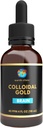 Earth Clinic ® Colloidal Gold - Bottiglia Dropper da 4 oz, Doppia potenza da 40 PPM, Nanoparticelle Oro Pure - Migliorata salute del cervello e supporto cognitivo