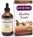 Ambra NaturalZ Kochi Integratore di erbe gratuito per cani, gatti, uccelli, conigli e pig della Guinea | Supporta la funzione sana di tassello | Aiuto naturale per bilancia digestiva | 4 bottiglie di vetro di oncia fluida