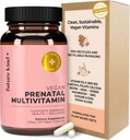 Vitamina prenatale vegana di tipo futuro con DHA & L-metilfolato in bottiglia di vetro - Supplemento di follia prenatale per le donne con vitamina D & E, ferro e biotina - senza glutine, non OGM (60ct)