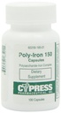 Integratore alimentare - Poly Iron Capsule 150 mg (100 tappi per bottiglia) di Cypress Pharmaceutical #185-01 (2 Bottiglie di 100 Caps)