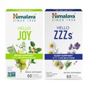 Himalaya Ciao gioia con Ashwagandha per migliorare l'umore e gli spiriti & Ciao ZZZs con la melatonina per il sostegno al sonno, 60 capsule ogni - Bundle