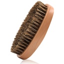 Boar Bristle Hair Beard Brush per gli uomini - Piccola spazzola cuscinetto morbido, Pennello in legno Mustache da viaggio da tasca