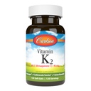 Carlson - Vitamina K2 MK-7 (Menaquinone), 90 mcg, Bone Support, Calcium Biodisponibilità, K2 Vitamin, Vitamina K-2, 120 Softgels