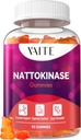 VAITE Nattokinase Supplemento 2000 FU (unità fibrinolitiche) 100mg - Integratore di enzime, Formula vegana, Supporta la salute, Doppia resistenza, Non OGM, Soy Free, Gluten Free, 60 Gummie vegetariane