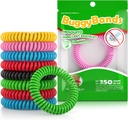 48 Pack Braccialetti di zanzara repellente, individualmente strappato, DEET Free, naturale e impermeabili
