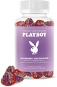 Playboy - Feminine Salute Mirtillo antiossidante Gummies per le donne (60 Conte - Mirtillo) Antiossidante Ricco per pulire & proteggere la salute del tratto urinario, odore vaginale e equilibrio di Ph - Non OGM, pancia vegana