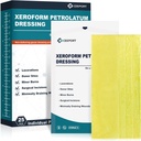 Medico Xeroform Petrolatum Dressing 5x9 - Non-Adherent Gauze Pad Strip, Fine Mesh Gauze Patch Forniture per la cura dei tessuti, Burns, Lacerations, & Skin Grafts (Pack of 25)