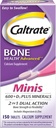 Caltrate Calcium & Vitamina D3 Supplemento più minerali Mini compresse, 150 ea (Pack of 4)