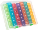 e-Pill 7 volte al giorno x 7 giorno chiaro organizzatore settimanale di pillole, vitamina e medicina Pillbox (Rainbow)