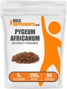 BulkSupplements.com Polvere dell'estratto di Pygeum Africanum - da Pygeum Bark, supplemento nutrizionale - senza glutine - 5g per porzione, 250g (8.8 oz) (pacchetto di 1)