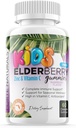 Bambini Elderberry Gummies + Vitamina C + Echinacea & Bee Propolis Children’s Multivitamin Gummy Chews masticabile Supporto Immune Made in USA Gluten Free Non OGM 60 Gummy Whole Foods Market