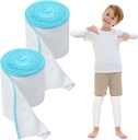 2 Rolls Wet Wraps Bandage per Eczema 3.54'' x 1.97 yd Terapia per Eczema Trattamento per Adulti Bambini (blu)