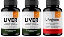 Sandhu's Liver Renew Cleanse & L-Arginina con Nitric Oxide Precursor Capsule | Supporta Immune, Salute Digestiva, Energia e Circolazione sana
