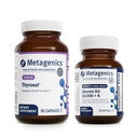 Metagenics Bundle - Thyrosol & D3 10.000 + K - 90 Conte di Thyrosol per la salute tiroide - 60 Softgels di D3 10.000 + K per il supporto immunitario, Salute e salute del cuore