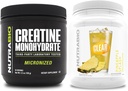 NutraBio Creatina monoidrato, non aromatizzato, (150 g) e isolato di proteine di siero chiaro, (Pineapple Splash) supplemento Bundle – energia muscolare, crescita massima, recupero e resistenza