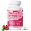 Probiotici vaginali per le donne, 70 miliardi di CFU per la salute vaginale, equilibrio di pH, tratto urinario, digestivo con prebiotici, mirtillo organico & D-Mannose per l'odore vaginale & integratori di flora - 60 capsule