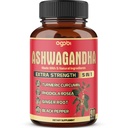 90 capsule - Ashwagandha Supplemento capsule - Ginger Root, Turmeric, Rhodiola Rosea & Black Pepper