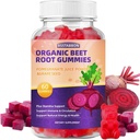 Gummie di radice di barbabietola con estratto di radice di barbabietola,Pomegranate Juice Power,Grape Seed Extract Supplemento Per servire per uomini e donne Non OGM, e Gluten Free,60Gummies