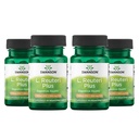 Swanson L. Reuteri Probiotic Plus w/L. Rhamnosus L. Acidophilus & FOS Prebiotic Digestive Support - Promuove Gut Health w/ 7 miliardi di CFU per Capsule - (30 capsule vegetali) (4 Pack)