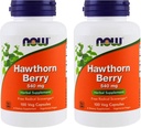 NOW Foods Hawthorn Berry 540 mg, 100 capsule di veg (Pack of 2)