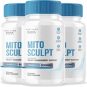 Rize labs MitoSculpt pillole di perdita di peso - Sculpt il vostro corpo ideale con MitoSculpt Advanced Formula Capsules, Supplemento a Turn Mobilized Stored Fat for Fuel (180 Capsules) (Pack of 3)