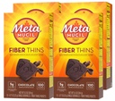 Metamucil, lati di fibra, supplemento giornaliero di fibra di Psyllium Husk, supporta la salute digestiva e la fame di satisfie, aroma di cioccolato, 48 selezioni totali (4 pacchetti di 12)
