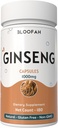 Ginseng Capsule 1000mg Polvere | Panax Ginseng Herbal Supplement | Natural, Non-GMO, Gluten-Free for Daily Wellness (180 Count (Pack of 1))