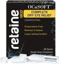 OCuSOFT Retaine MGD completa asciugare il rilievo dell'occhio Lubrificante gocce dell'occhio singolo-dose contenitori, 30 conte (pacchetto di 2)