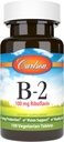 Carlson - B-2, 100 mg Riboflavin, Produzione Energetica, Vision Support & Healthy Skin, 100 compresse vegetariane