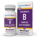 B Complex con vitamina C - Multivitamina per il supporto per la salute del cuore - Integratore acido folico per i bambini - Formula di supporto immunitario con Vitamina C - 60 compresse dissolve istantanea