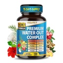 VEGATOT Organic Water Out Complex - 14-in-1 Formula - con Dandelion Uva Ursi Coda di cavallo Corn Silk Parsley Nettle Hibiscus Ginger