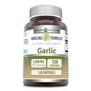 Amazing Formulas Aglio Supplemento | 50 Mg Concentrate (100:1) | 5000 Mg Equivalent | 120 Softgels | Non OGM | Gluten-Free | Made in USA