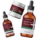 3-Piece Eggplant Skin Condizionamento Set Eggplant Salve Tincture Olio Skin Cell Health Support Relief Rigenerare Disturbi della pelle squallida spessa