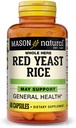 MASON Riso di lievito rosso naturale, Supporta la salute del cuore e la circolazione del sangue, supplemento di erbe, 60 capsule