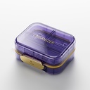 Bexeen Medicine Pill Organizer Viaggi Carina contenitore Pill Box Piccolo Pill Box per Purse Mini Pill Case Portable Vitamin Holder Organizer Compact Travel Size Farmacia tascabile giornaliera per supplemento